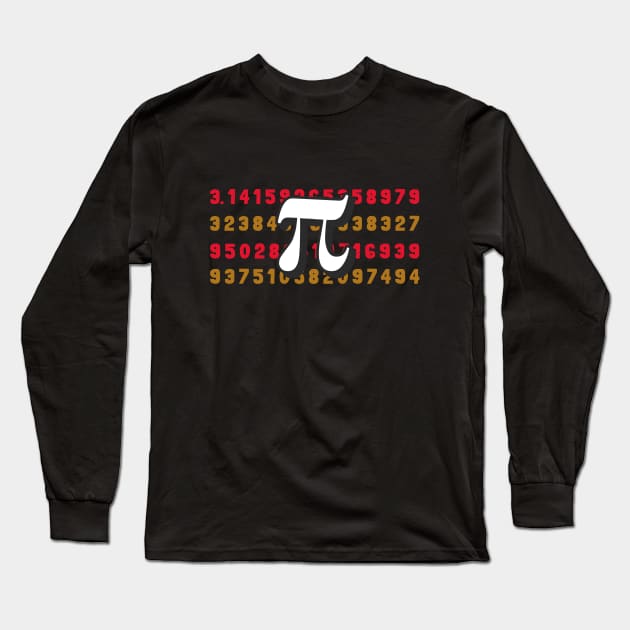 π to 49 decimal places Long Sleeve T-Shirt by Inspire & Motivate